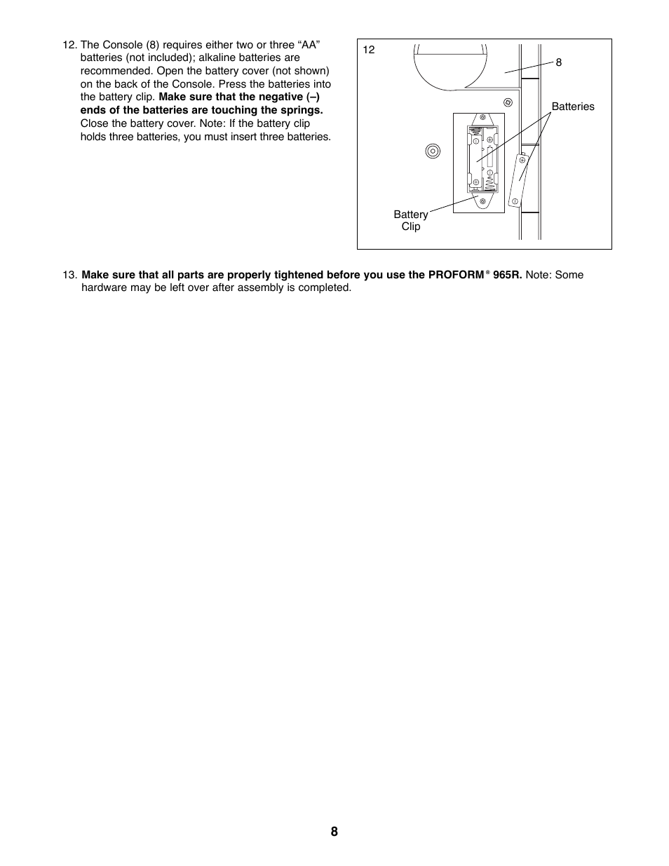 ProForm PFEX33790 User Manual | Page 8 / 16