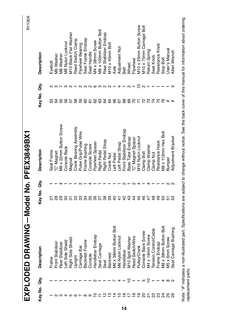 ProForm PFEX3849BX1 User Manual | Page 14 / 16