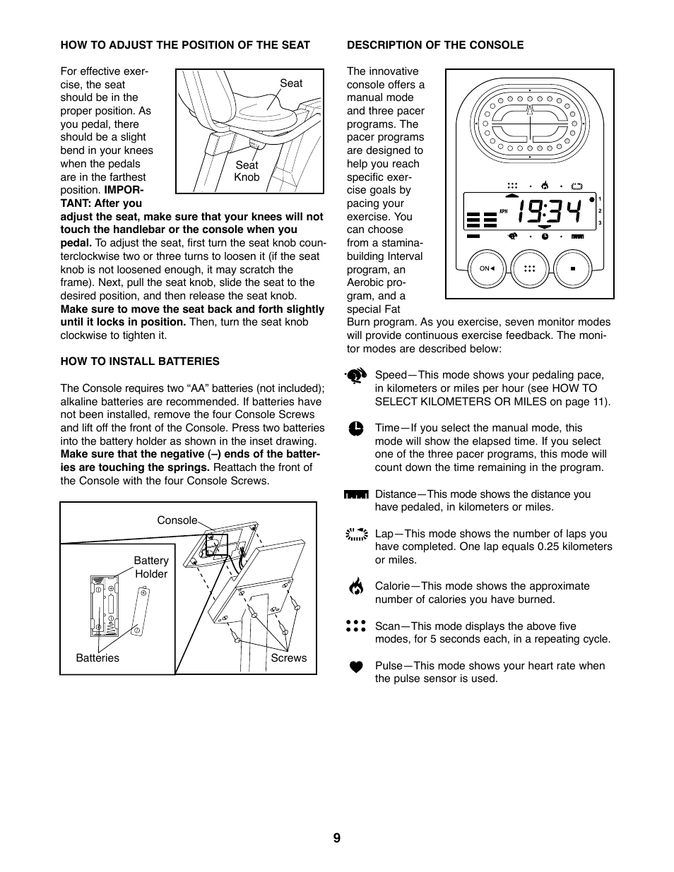 ProForm PFEX3849BX1 User Manual | Page 9 / 16