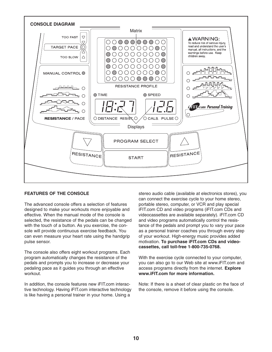 ProForm C55 PFEX35430 User Manual | Page 10 / 24