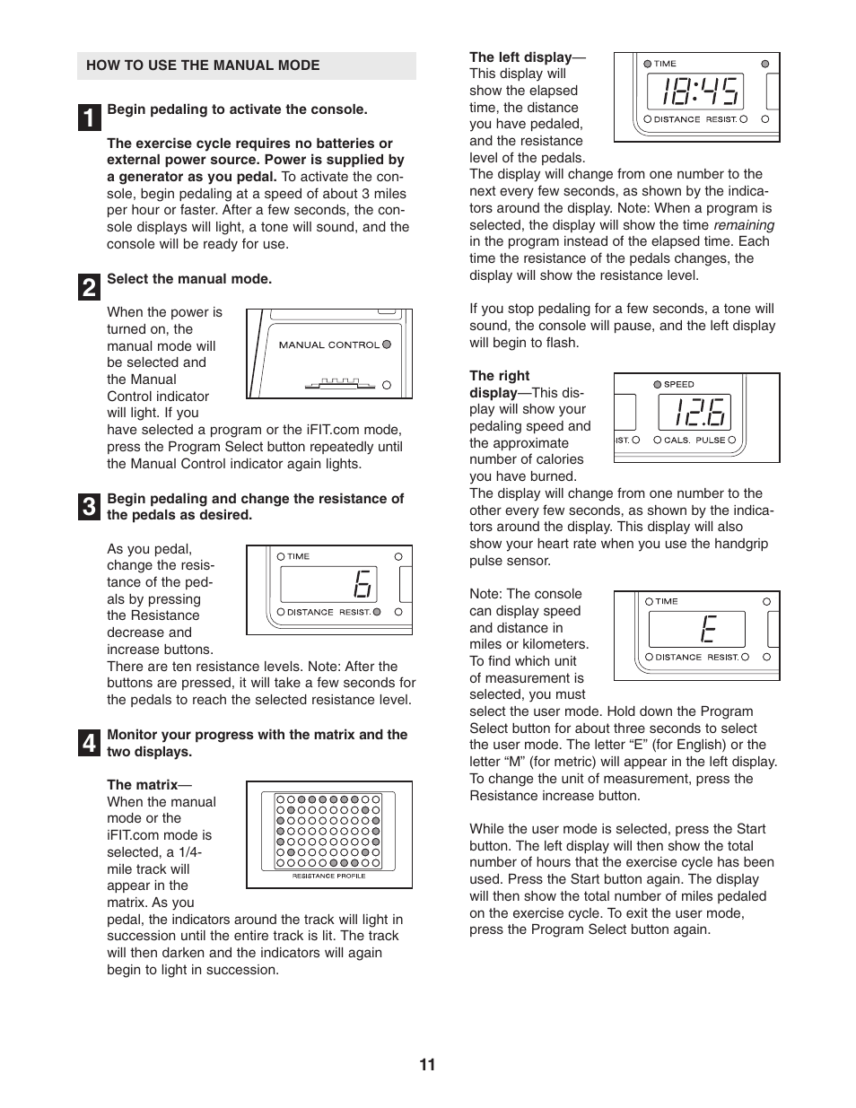 ProForm C55 PFEX35430 User Manual | Page 11 / 24