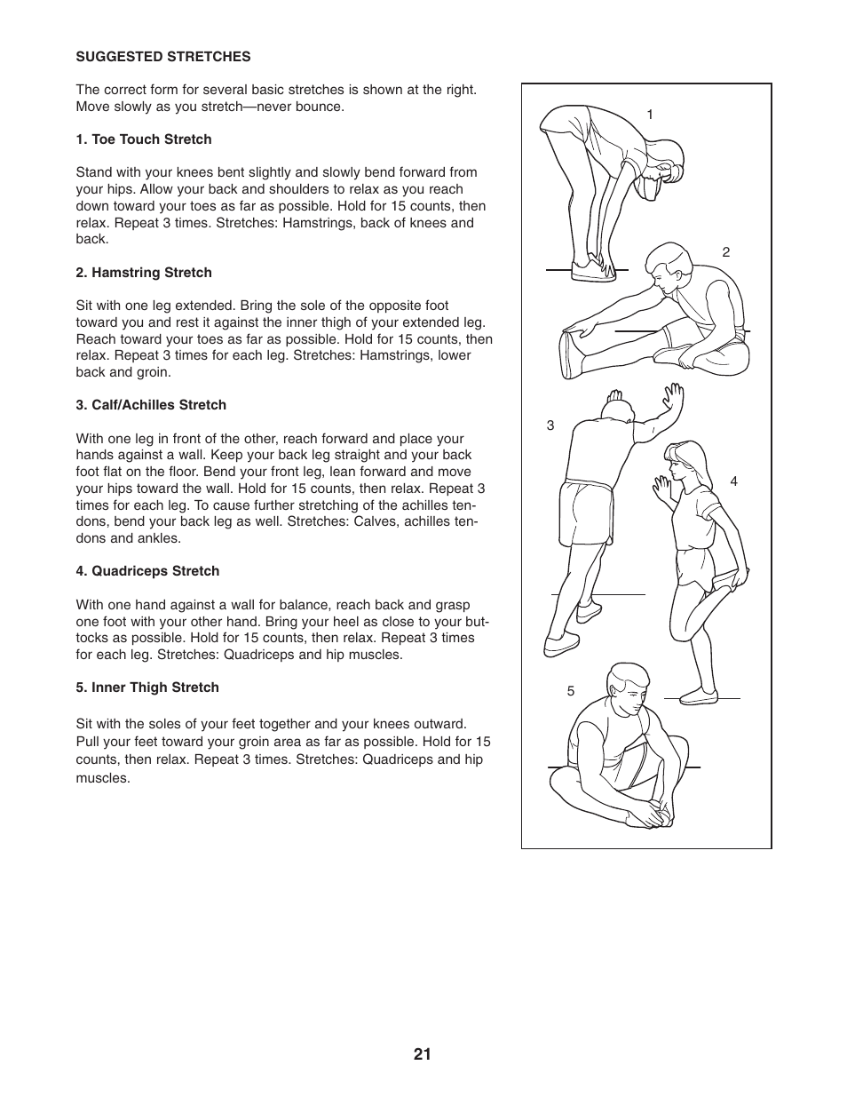 ProForm C55 PFEX35430 User Manual | Page 21 / 24