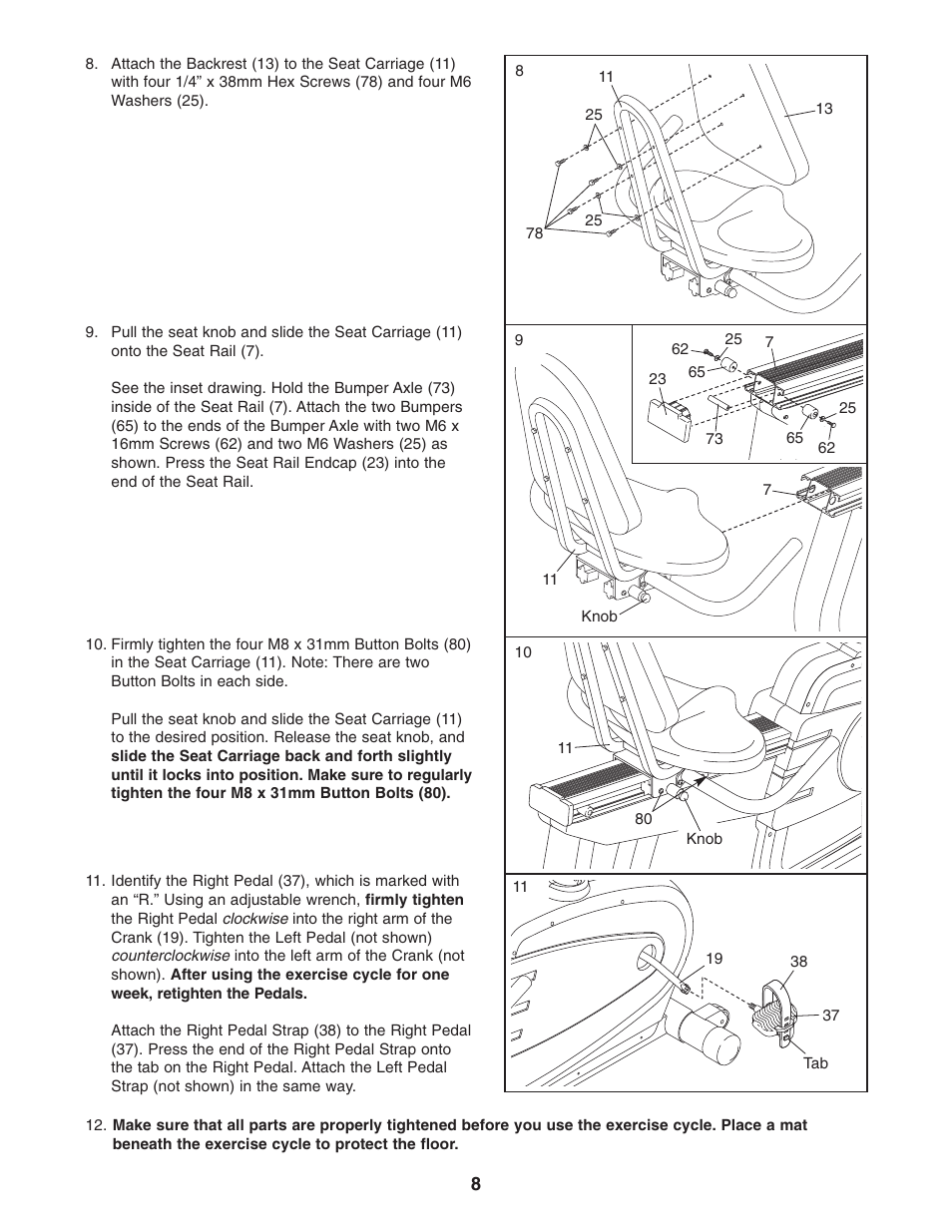 ProForm C55 PFEX35430 User Manual | Page 8 / 24