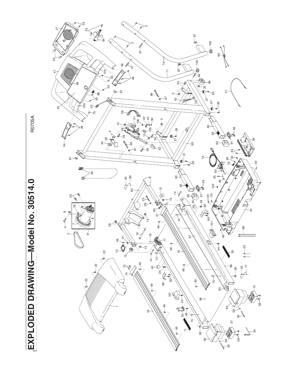 R0 7 0 5 a | ProForm 30514.0 User Manual | Page 31 / 31