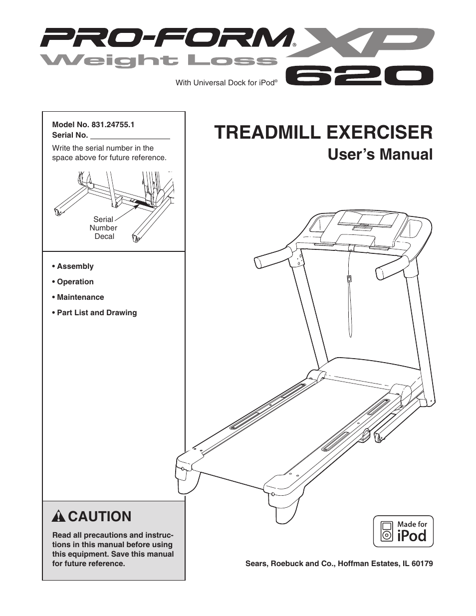 ProForm 620 User Manual | 32 pages