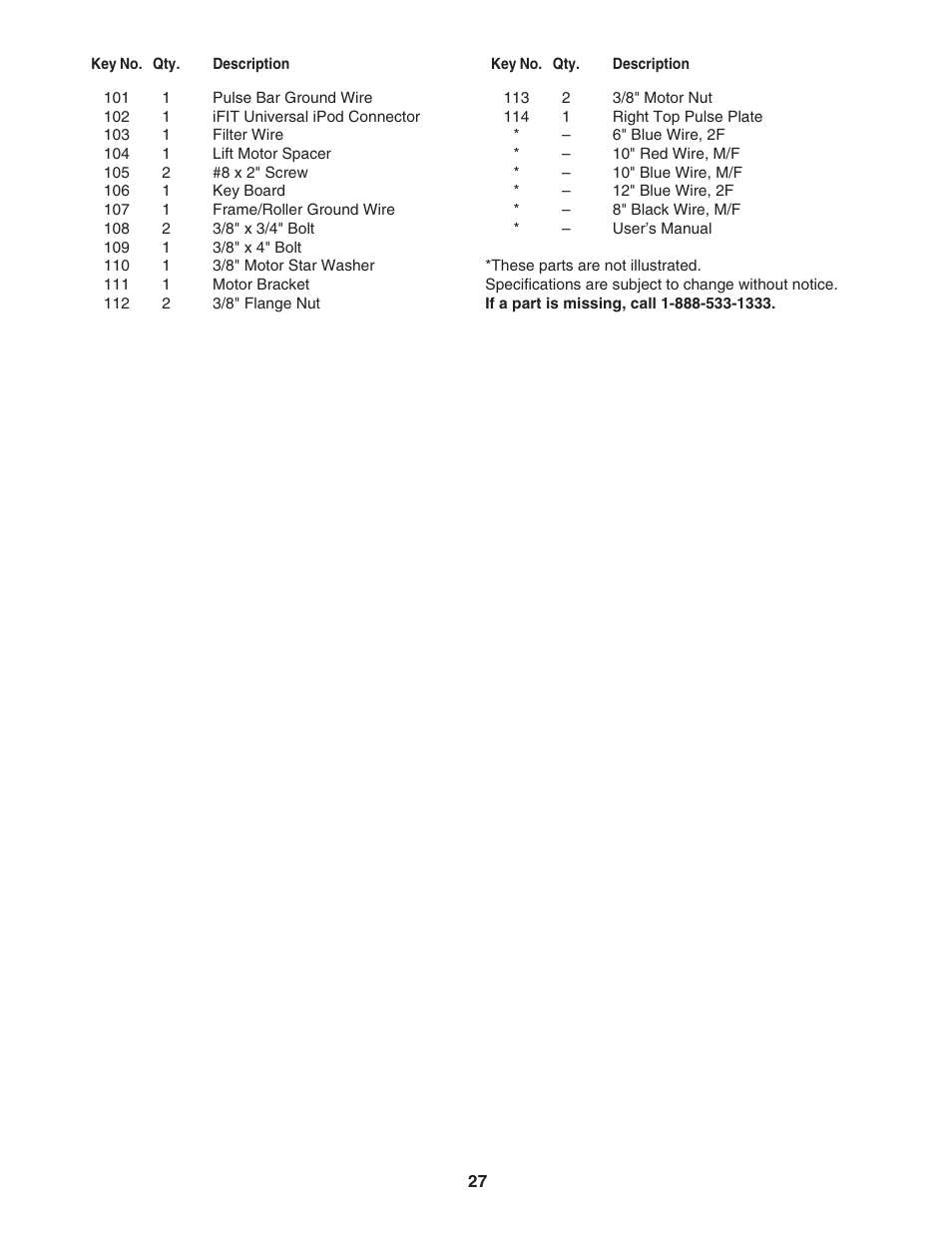 ProForm 620 User Manual | Page 27 / 32
