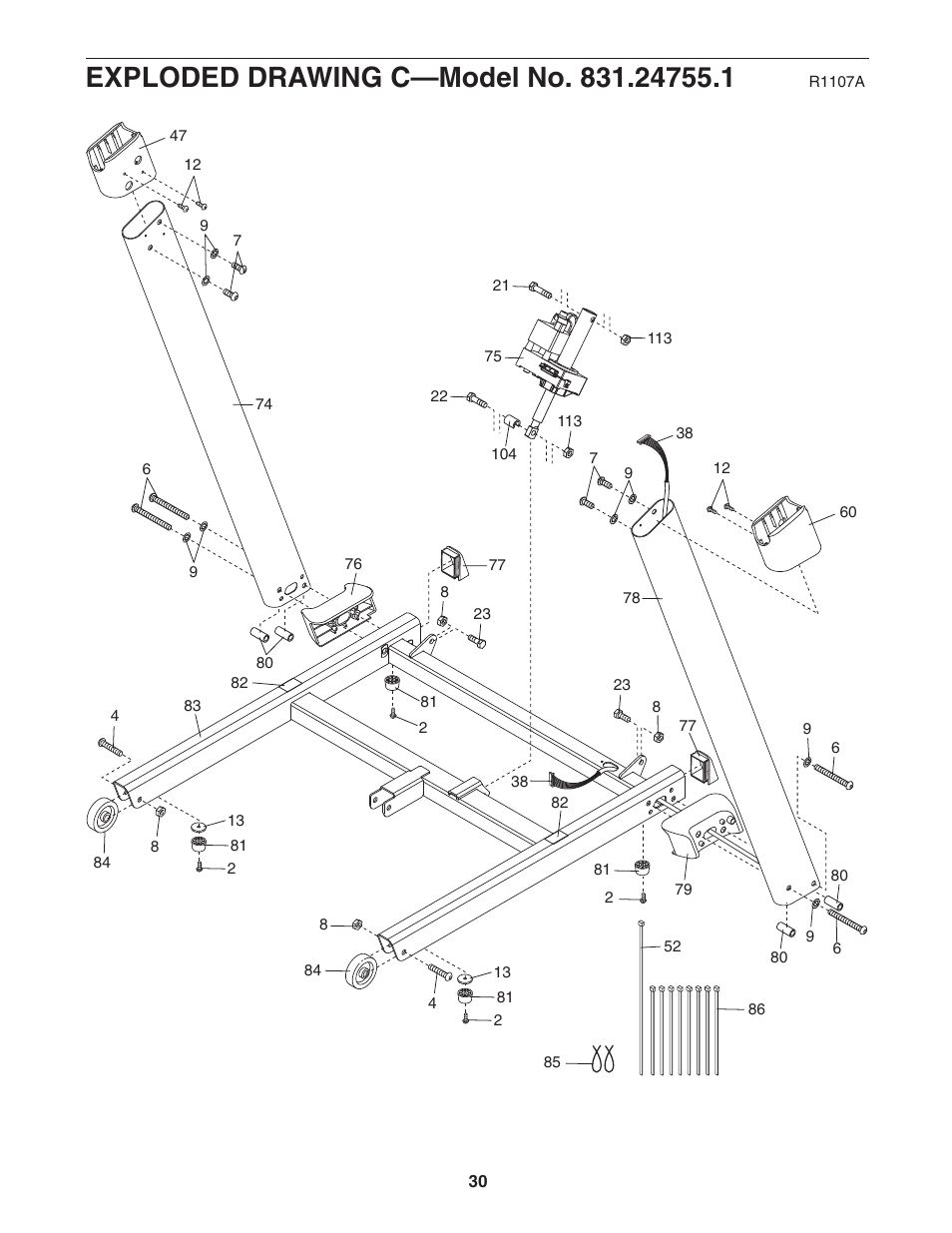 ProForm 620 User Manual | Page 30 / 32