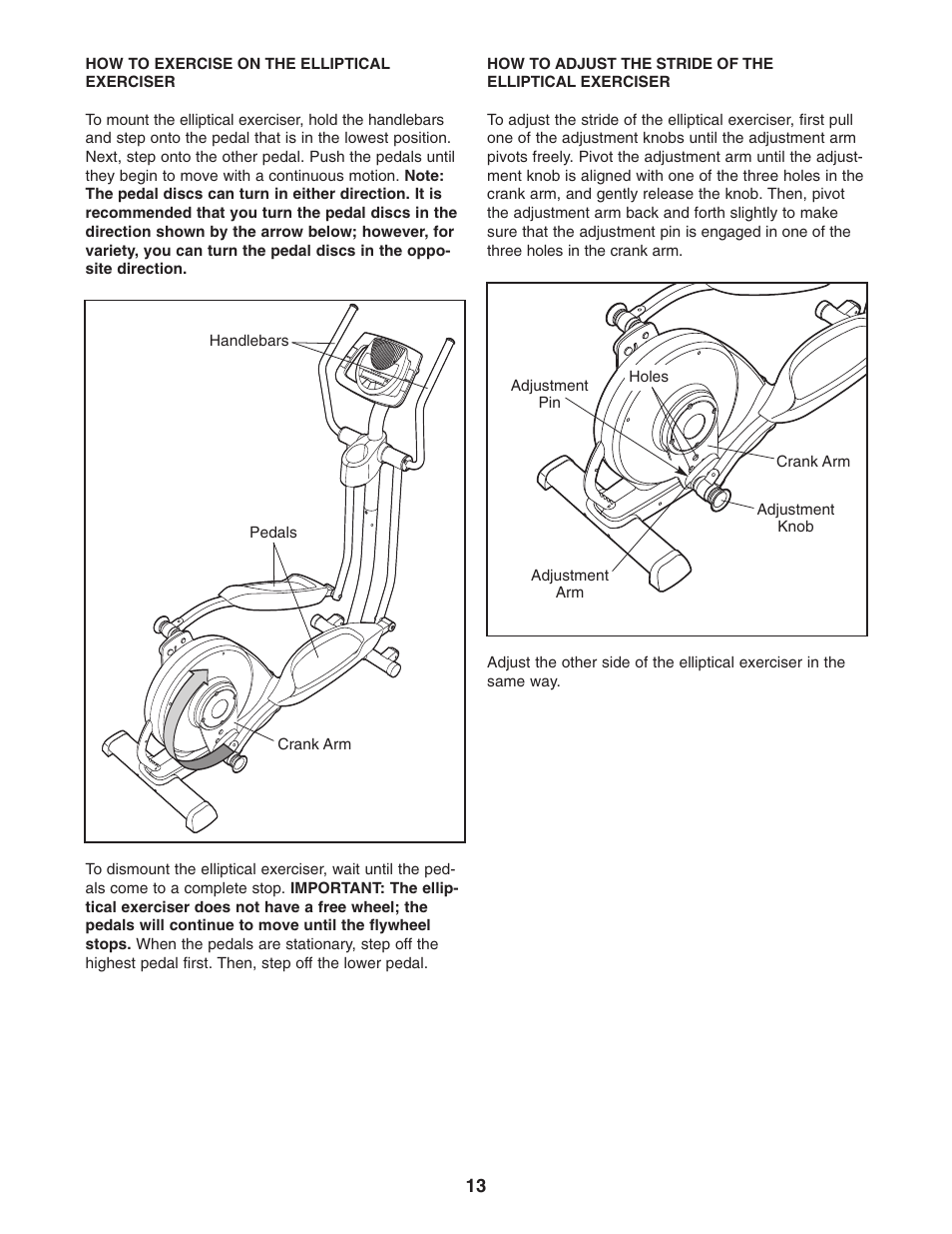 ProForm PFEL64907.0 User Manual | Page 13 / 28