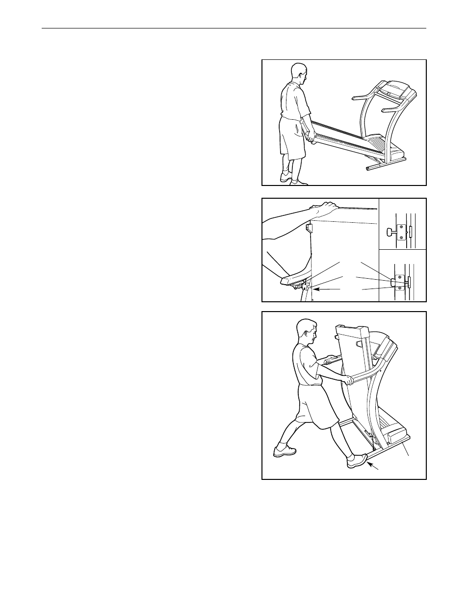 How to fold and move the treadmill | ProForm 750CS User Manual | Page 19 / 26