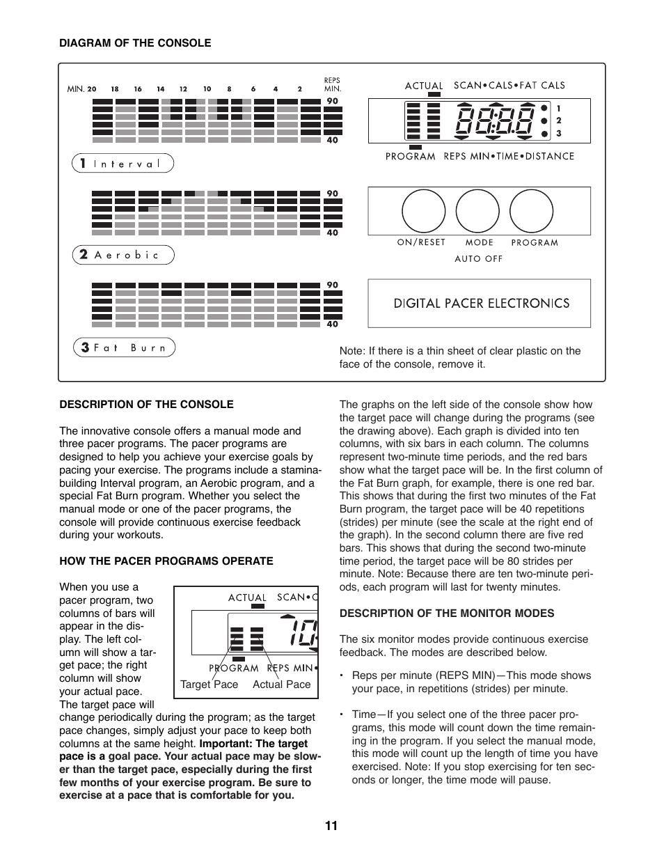 ProForm L.E.X PFEL25070 User Manual | Page 11 / 16
