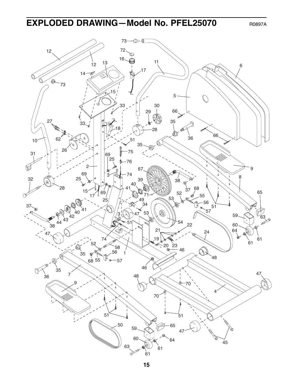 ProForm L.E.X PFEL25070 User Manual | Page 15 / 16