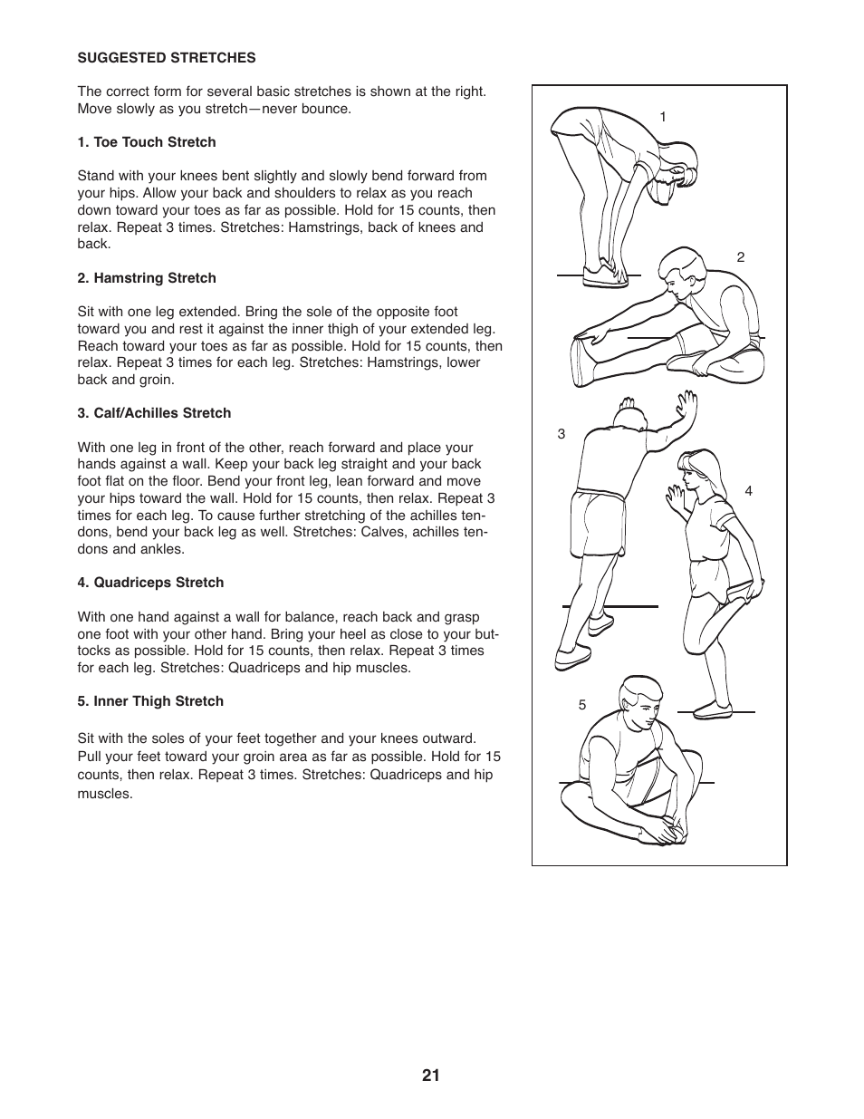 ProForm CardioCross Trainer PFEL39032 User Manual | Page 21 / 24