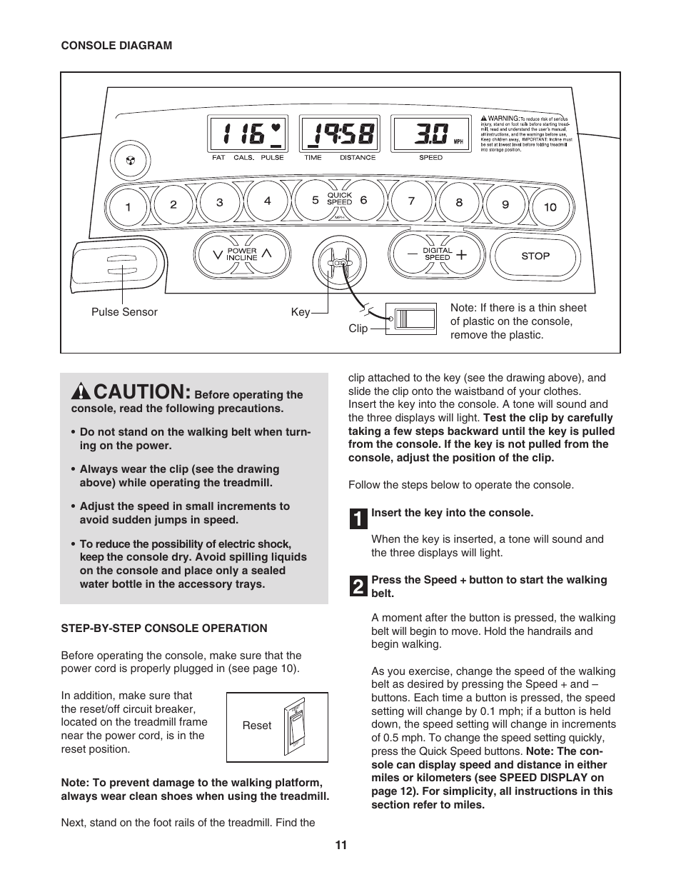 21 caution | ProForm 831.29523.4 User Manual | Page 11 / 22