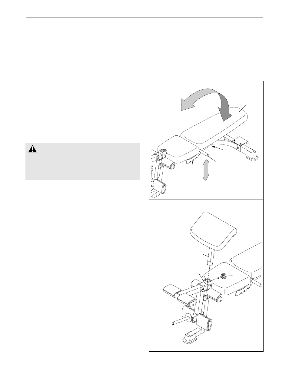 Adjustments, Warning | ProForm 831.150330 User Manual | Page 12 / 23