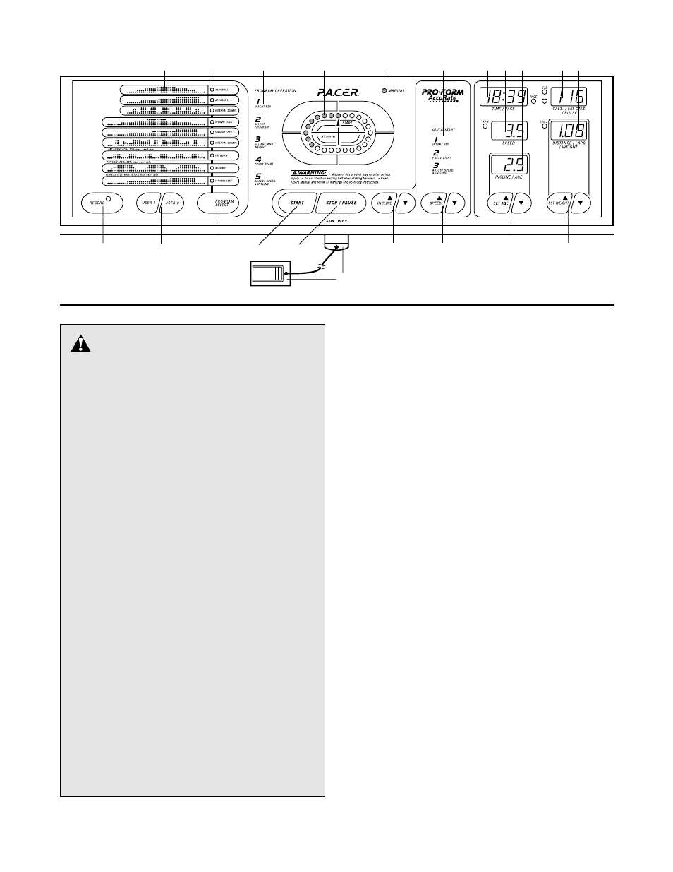 Caution | ProForm 831.297442 User Manual | Page 10 / 30