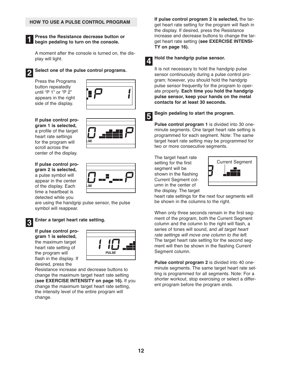 ProForm XP 115 831.28643.0 User Manual | Page 12 / 20