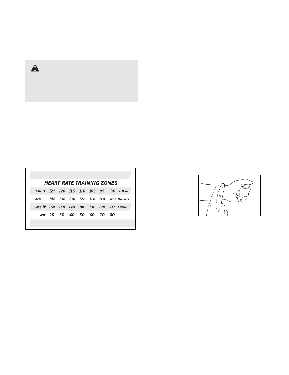 Conditioning guidelines, Warning | ProForm heart rate monitor 545S User Manual | Page 12 / 16