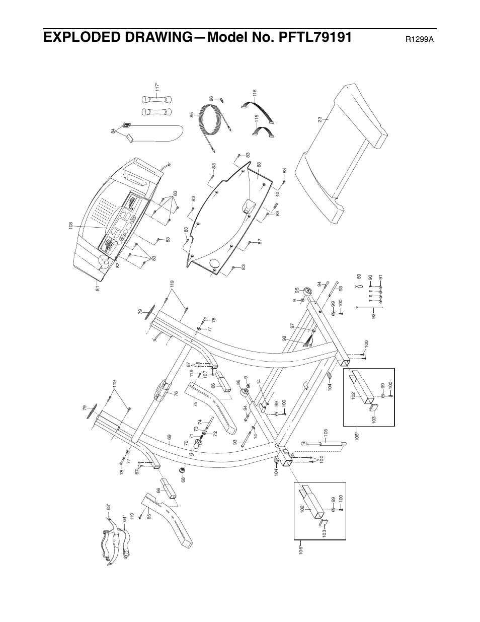 R1299a | ProForm PFTL79191 User Manual | Page 25 / 26