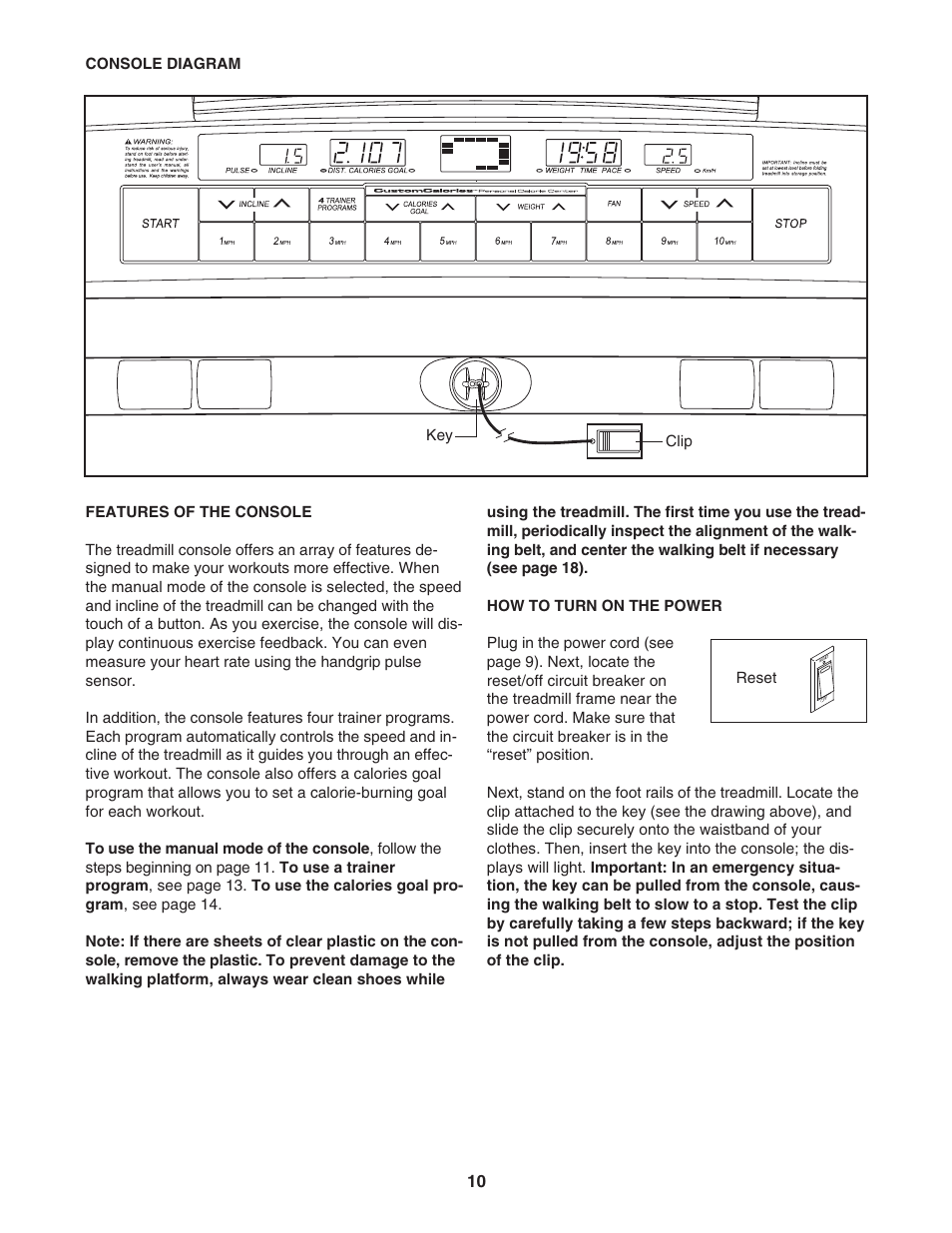 ProForm 450 PFTL41105.0 User Manual | Page 10 / 22