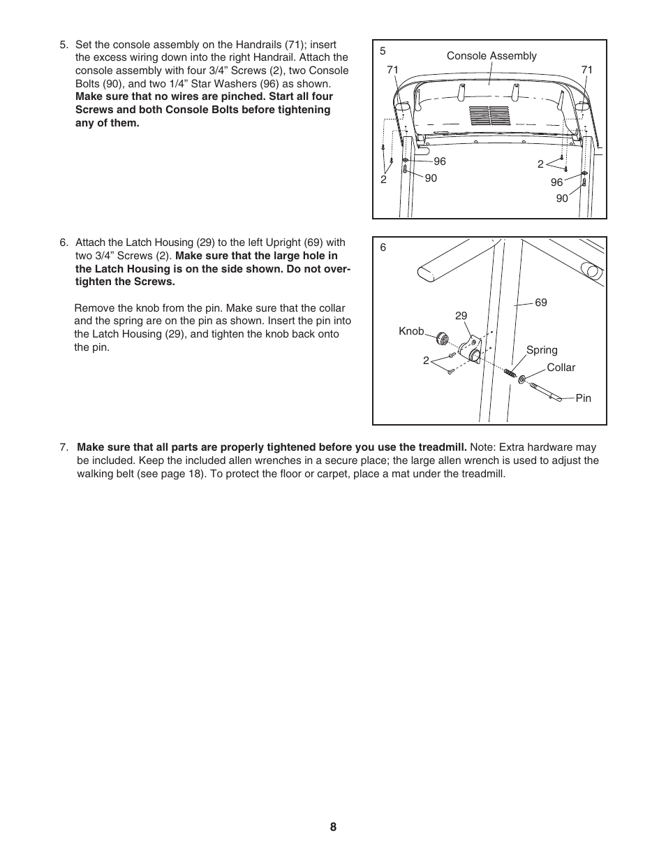 ProForm 450 PFTL41105.0 User Manual | Page 8 / 22