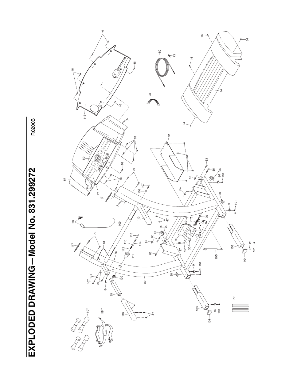 R0200b | ProForm 730CS 831.299272 User Manual | Page 25 / 26