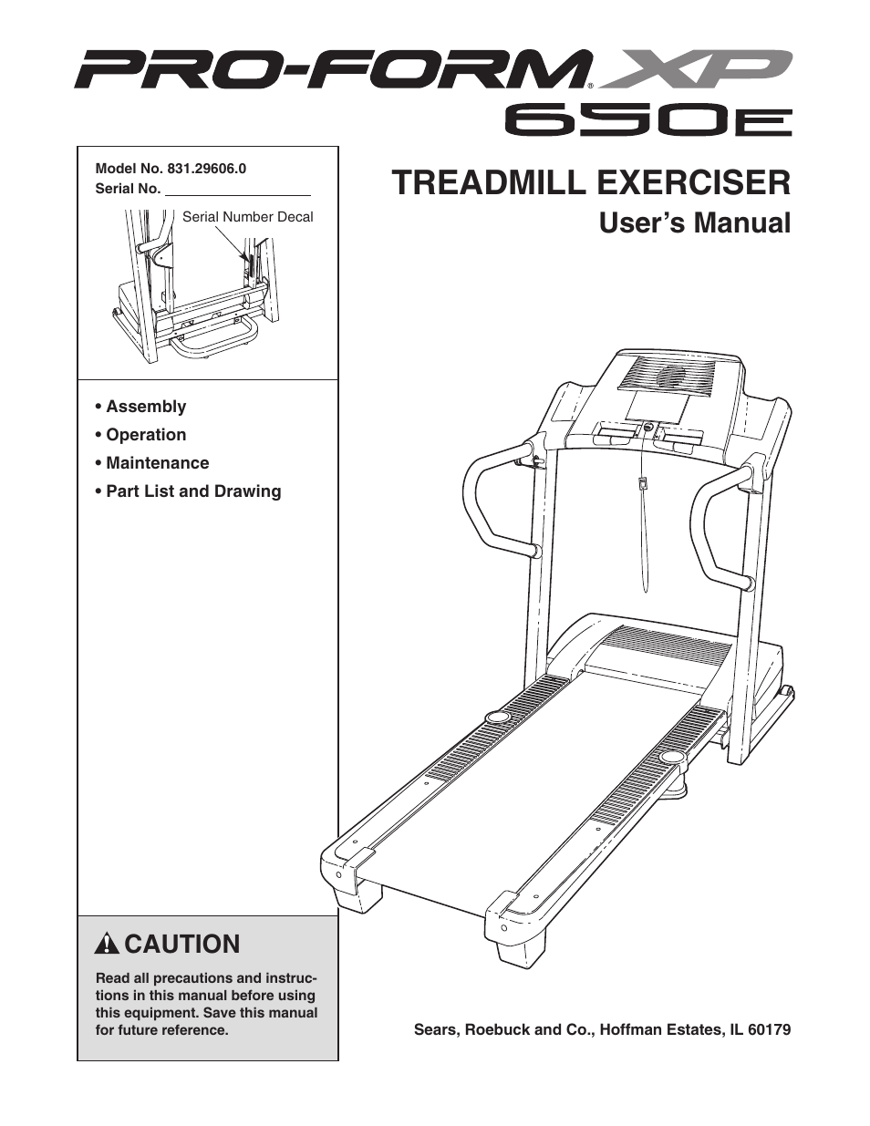 ProForm 831.29606.0 User Manual | 30 pages