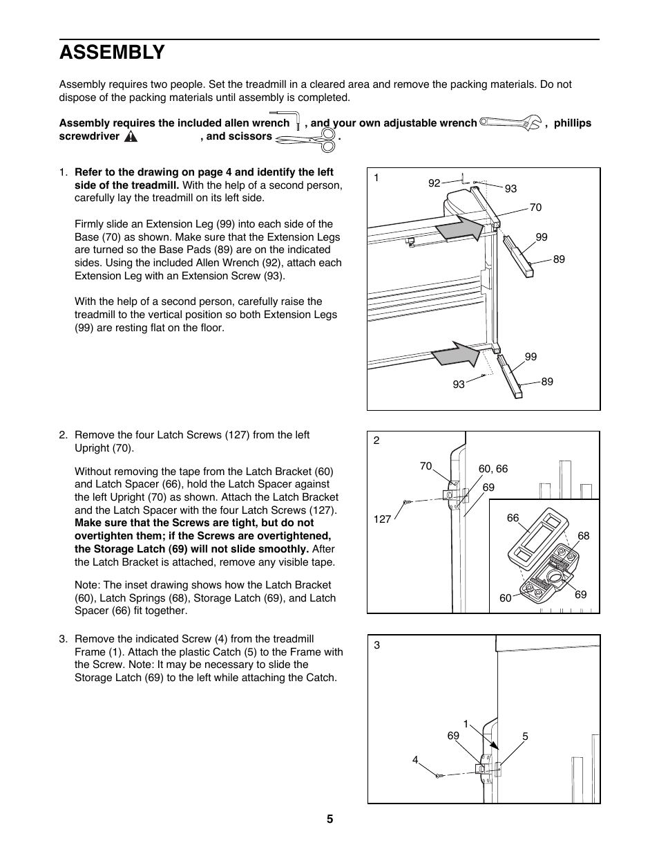 Assembly | ProForm 831.297781 User Manual | Page 5 / 30