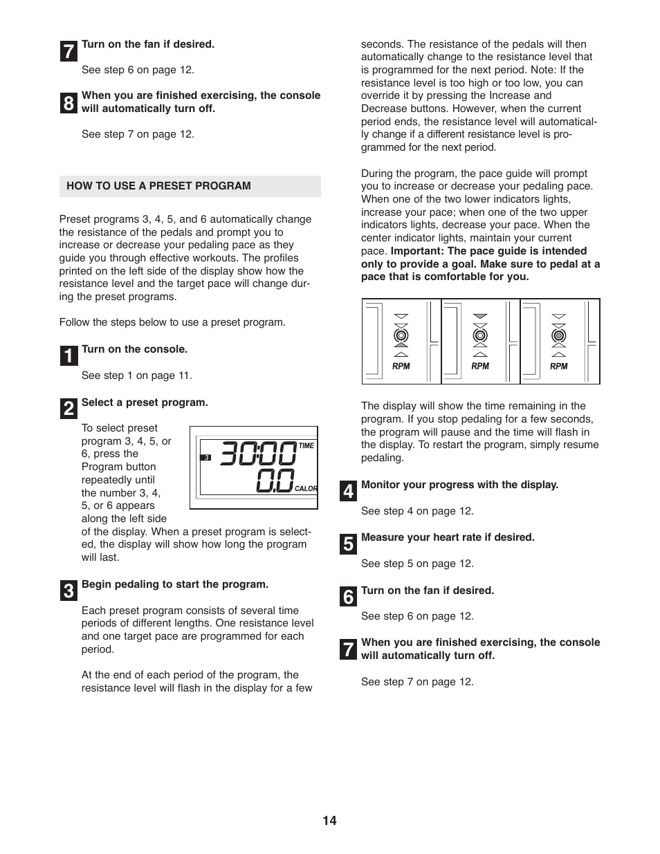 ProForm PFEL3905.0 User Manual | Page 14 / 20