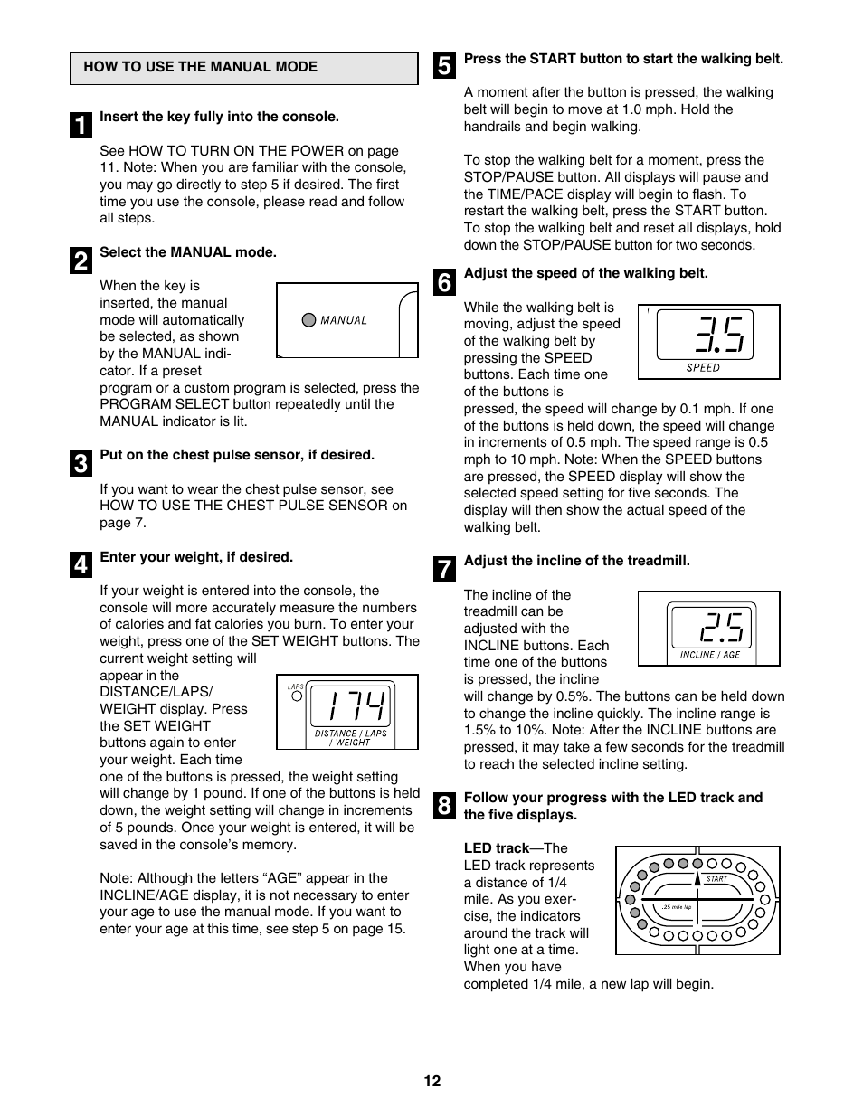 ProForm 795 User Manual | Page 12 / 30