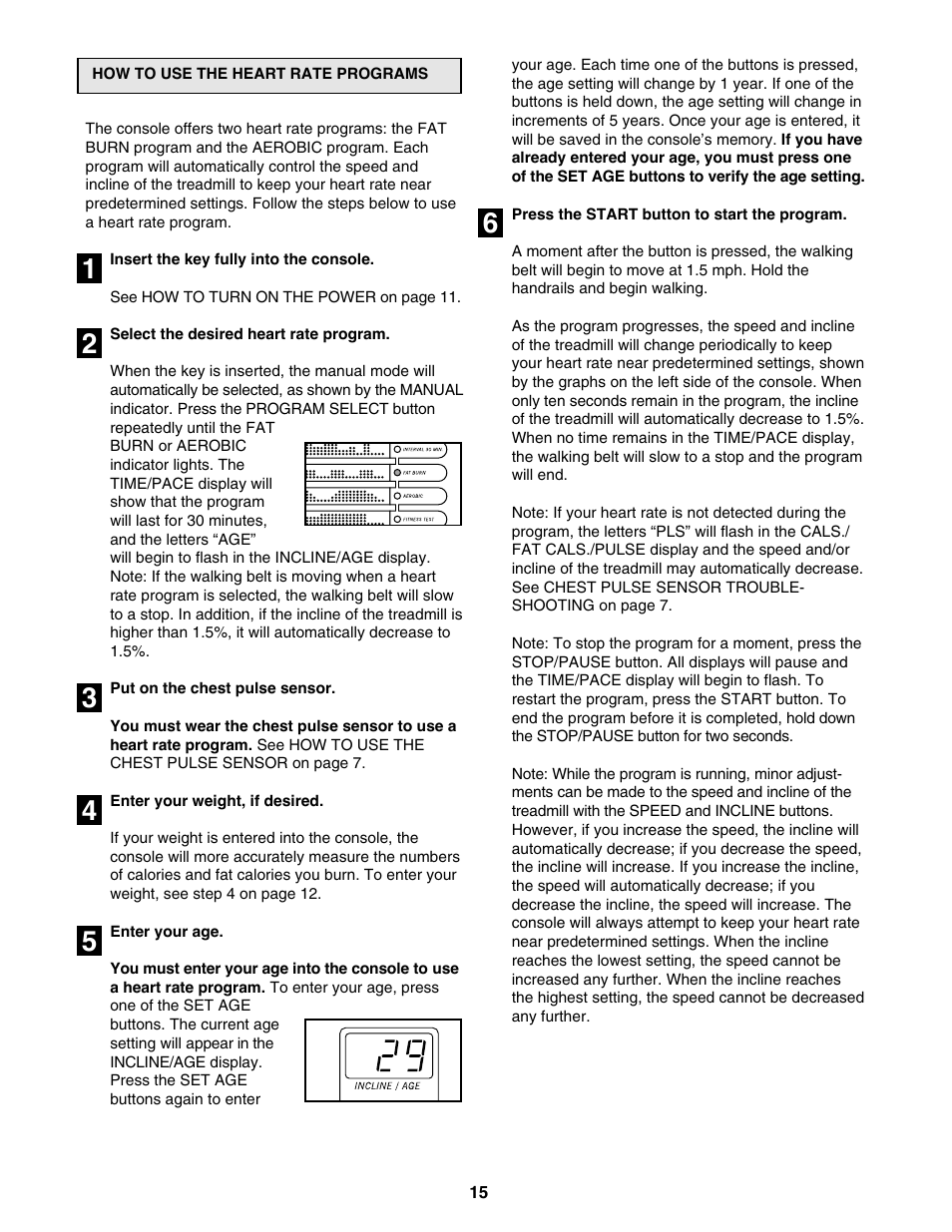 ProForm 795 User Manual | Page 15 / 30