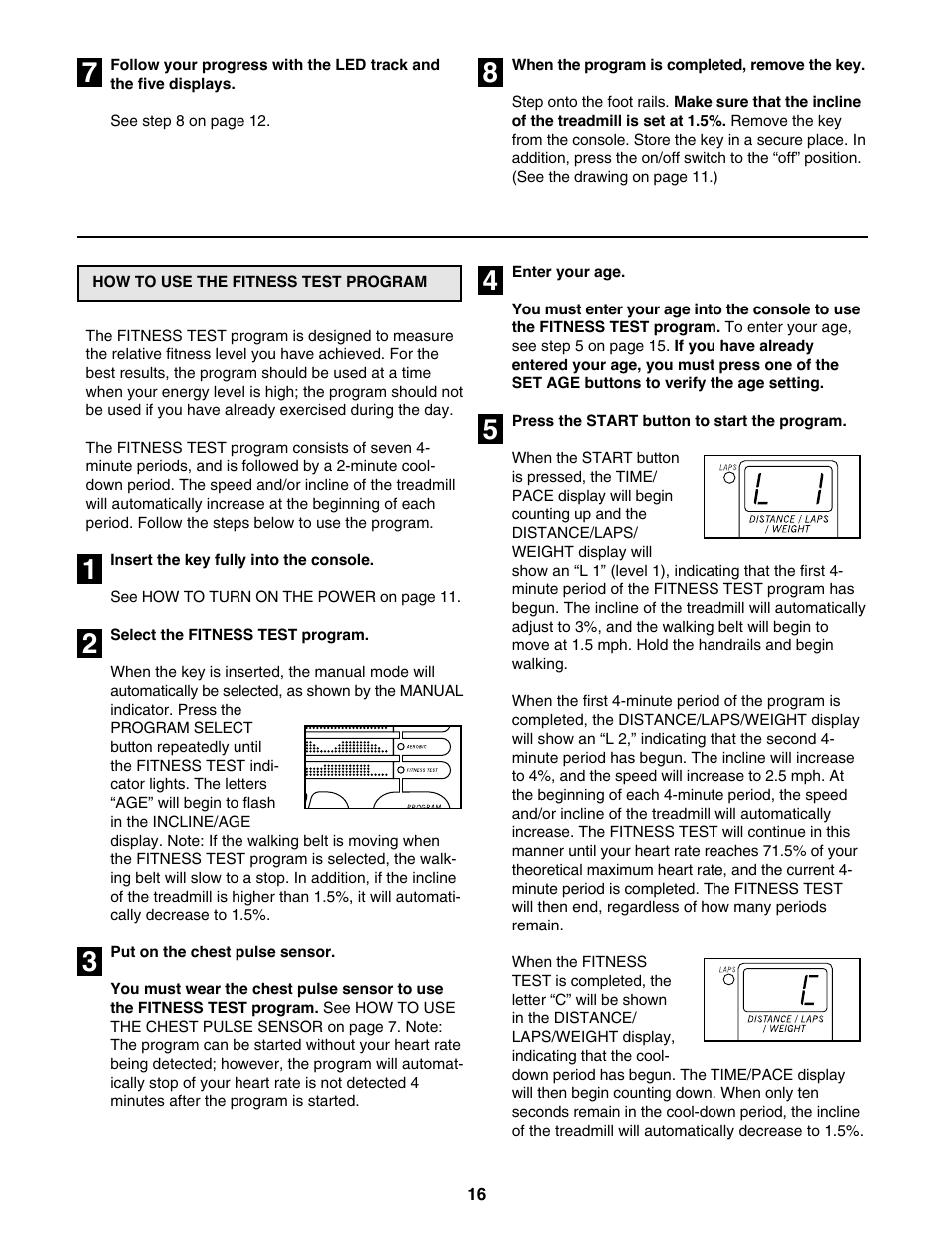 ProForm 795 User Manual | Page 16 / 30