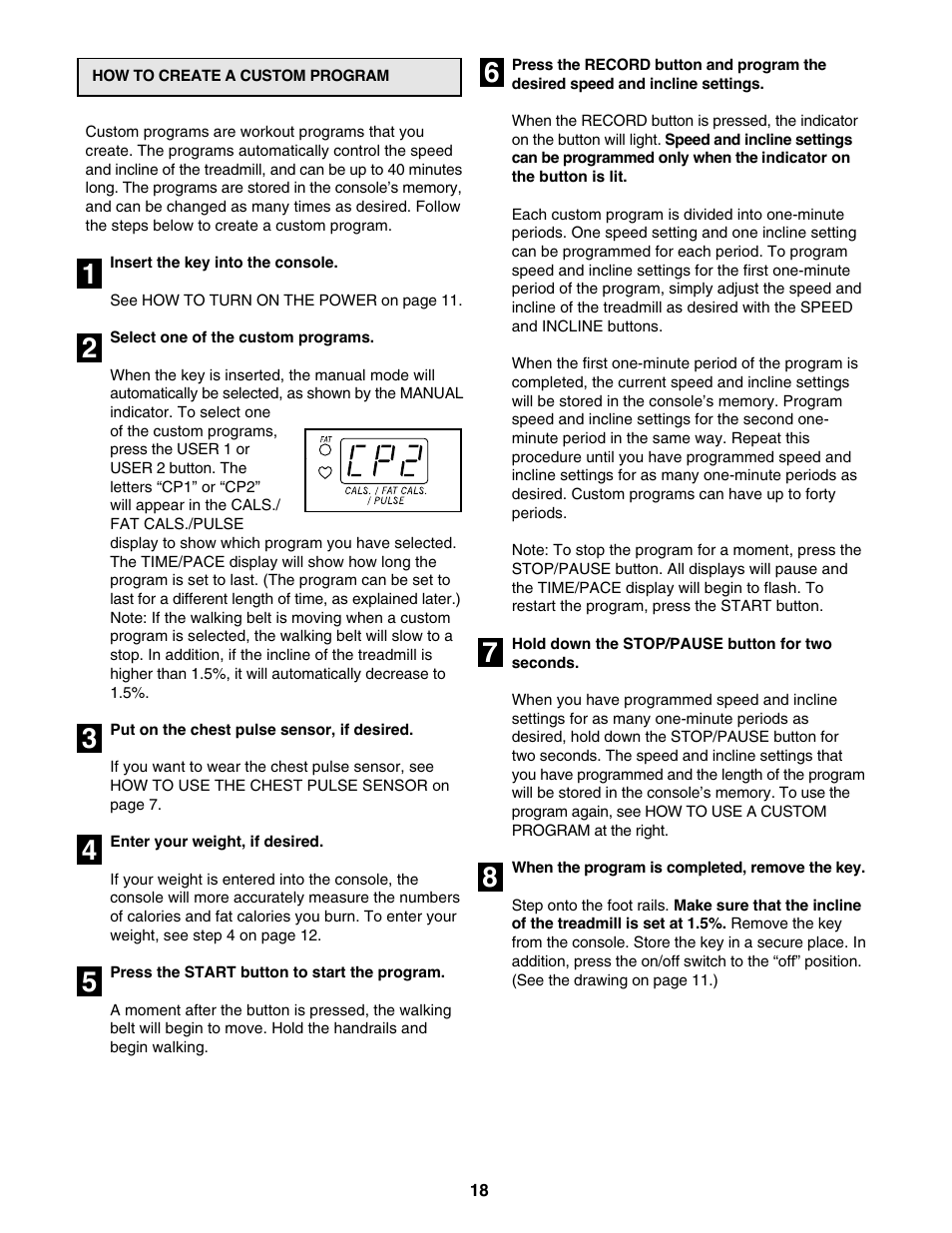 ProForm 795 User Manual | Page 18 / 30