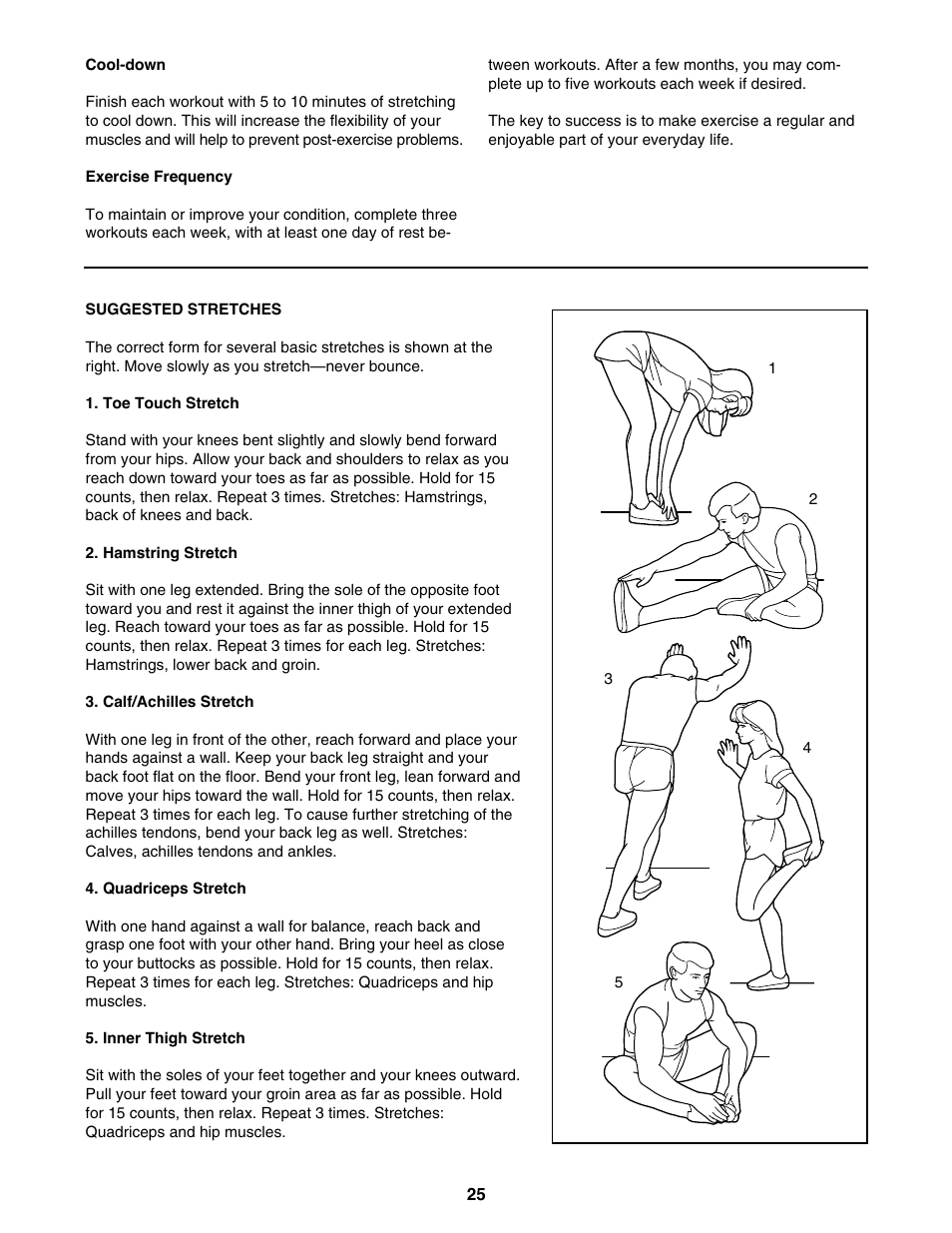 ProForm 795 User Manual | Page 25 / 30