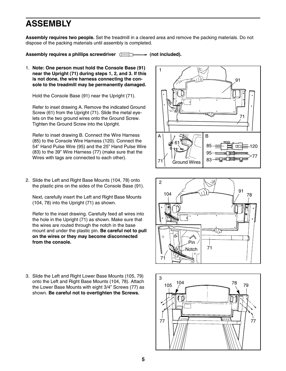 Assembly | ProForm 795 User Manual | Page 5 / 30