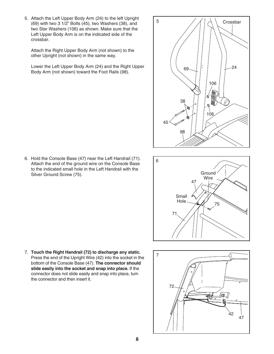 ProForm CrossWalk DTL32950 User Manual | Page 8 / 22