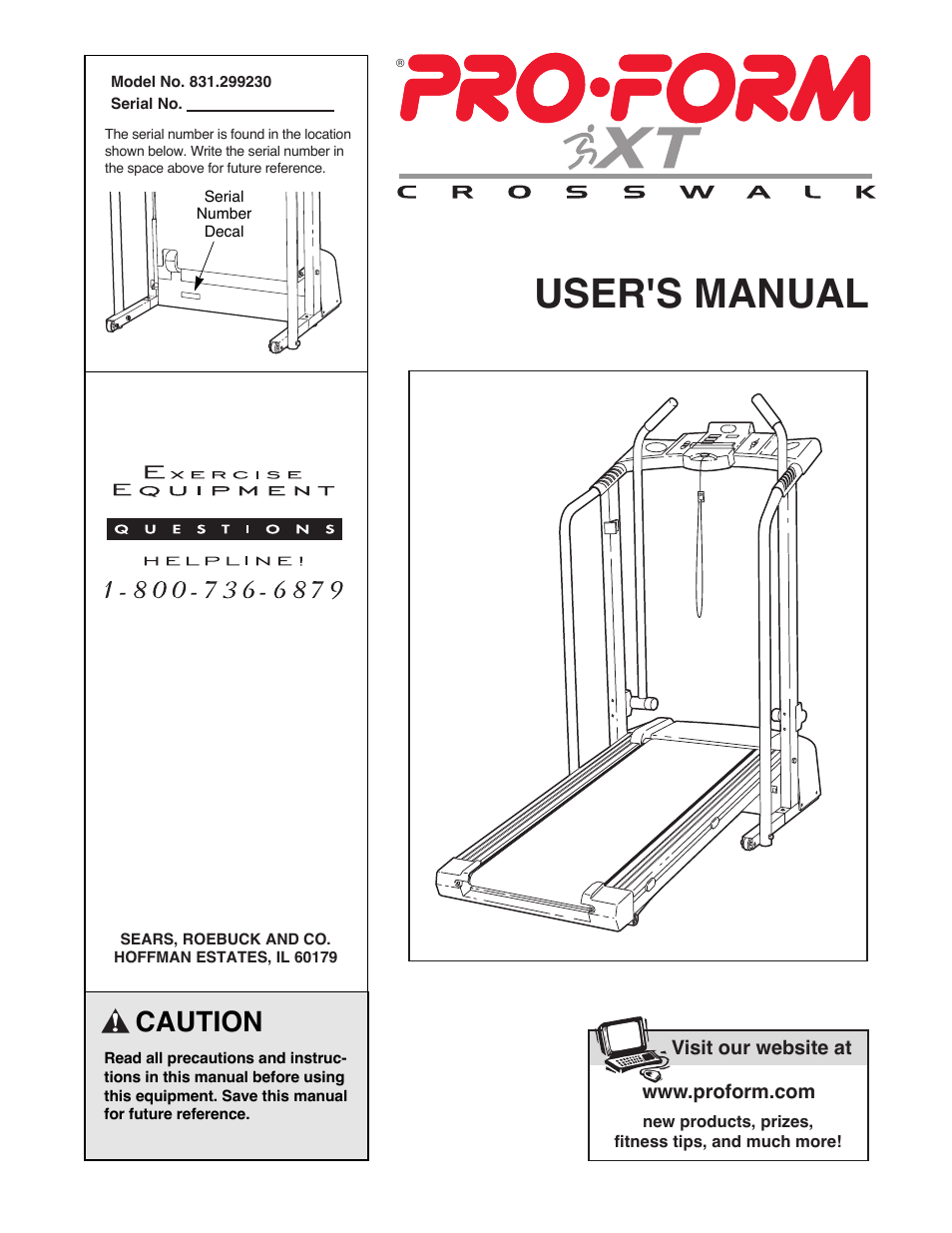 ProForm 831.299230 User Manual | 18 pages