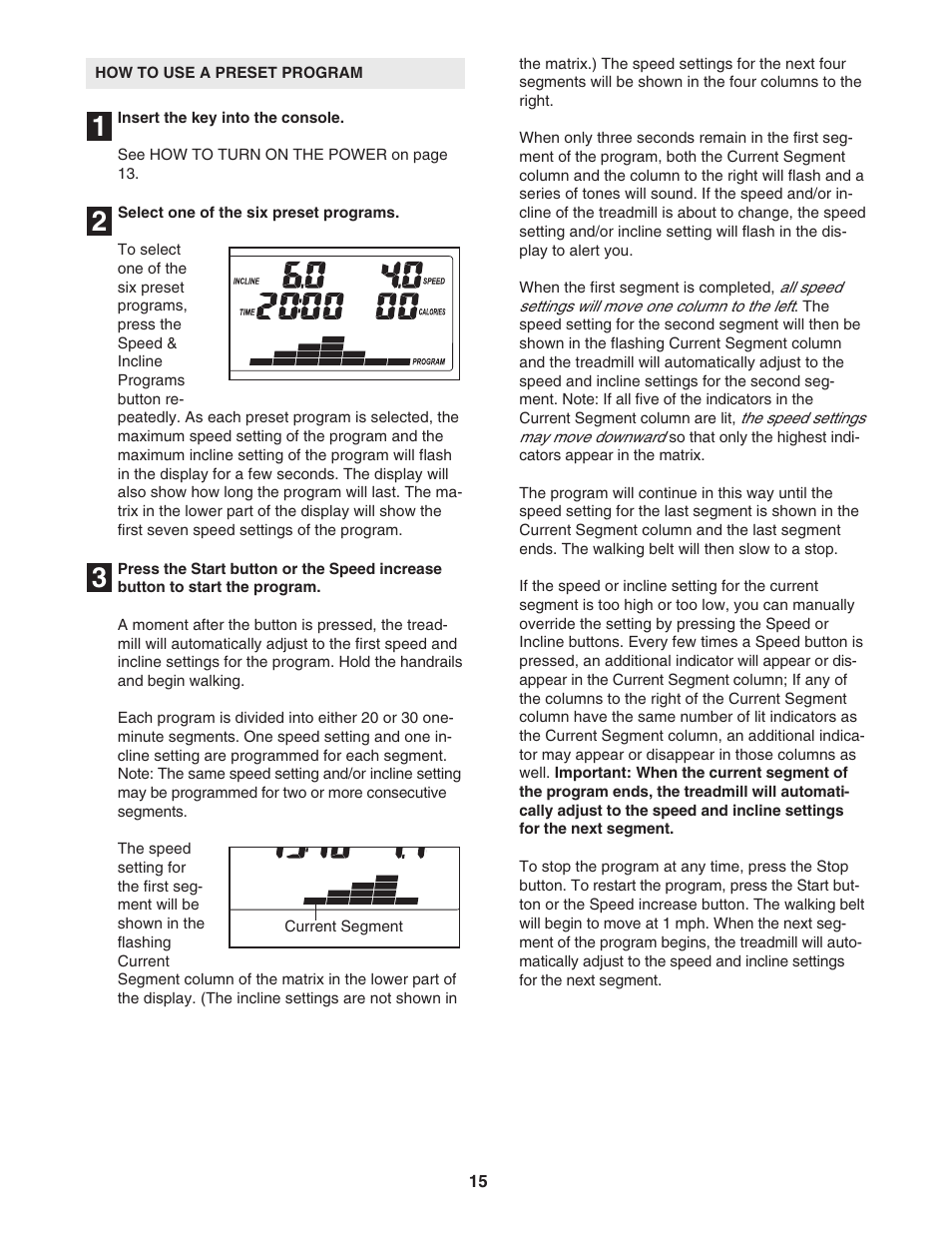 ProForm C500 PFTL57105.2 User Manual | Page 15 / 30