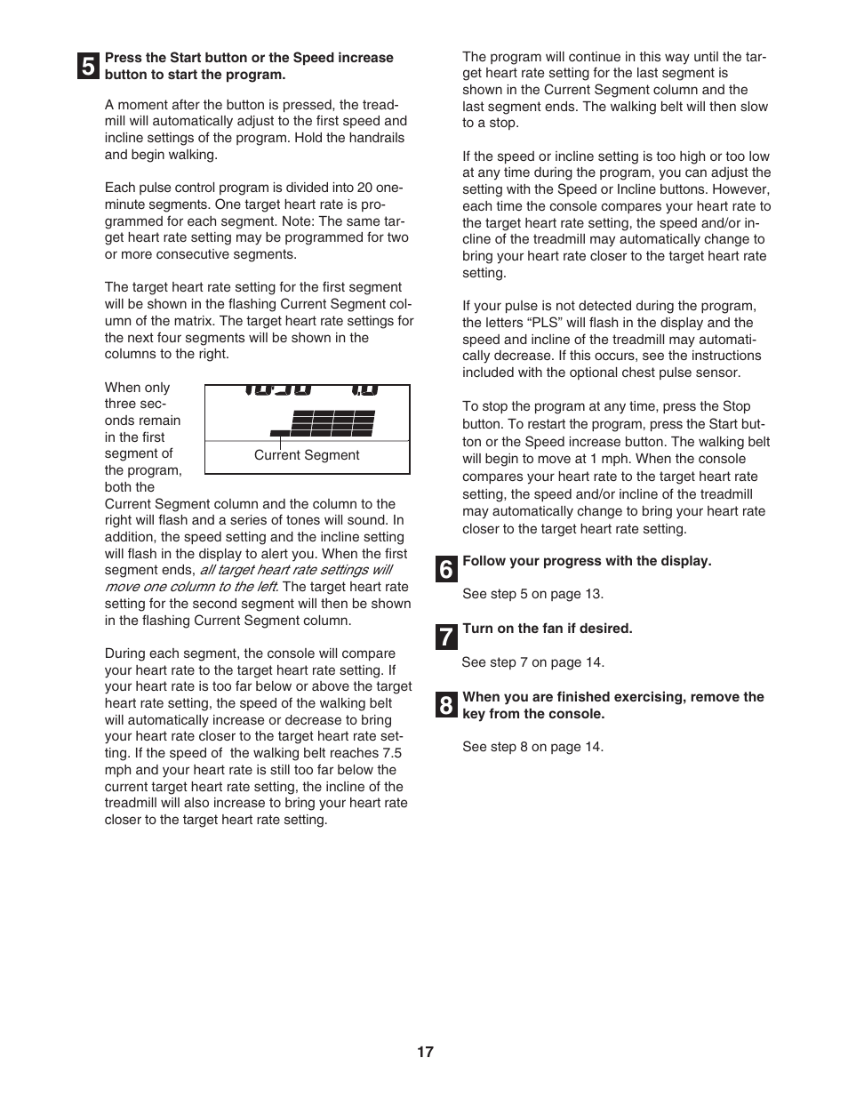 ProForm C500 PFTL57105.2 User Manual | Page 17 / 30