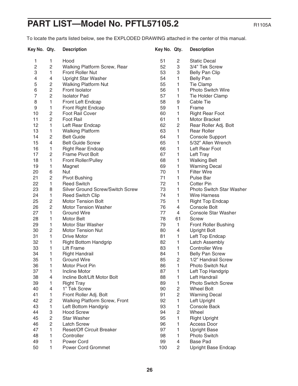 ProForm C500 PFTL57105.2 User Manual | Page 26 / 30