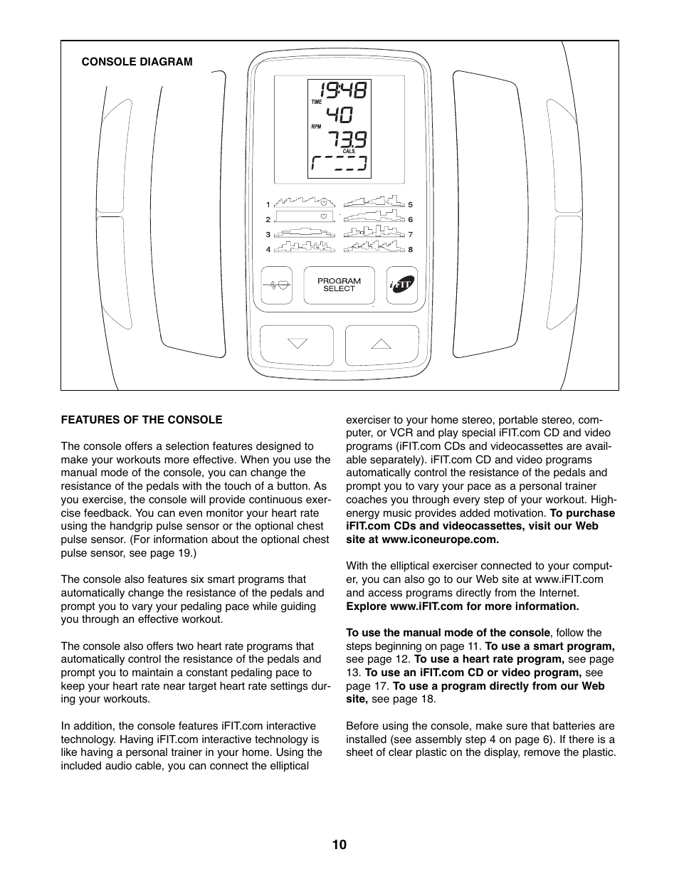 ProForm PFEVEL2786.0 User Manual | Page 10 / 24