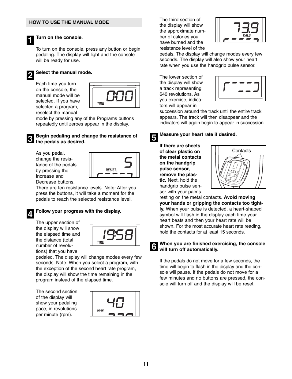 ProForm PFEVEL2786.0 User Manual | Page 11 / 24