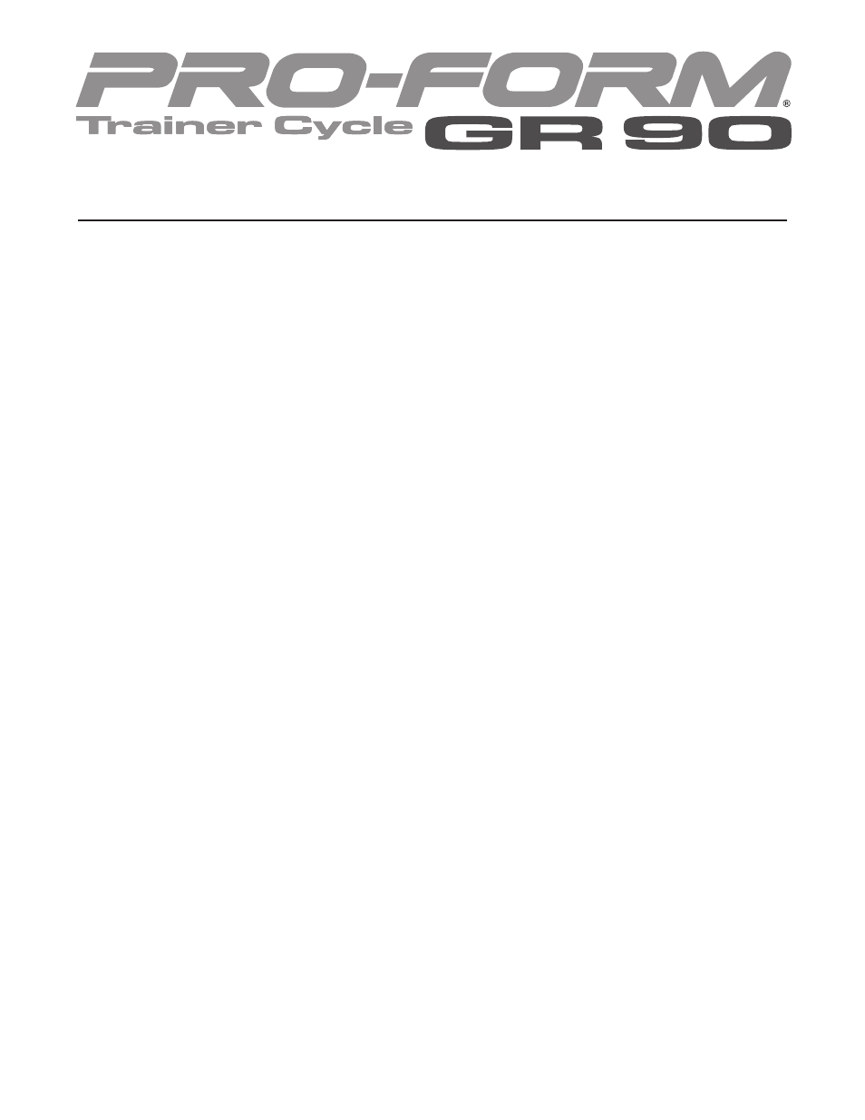 ProForm TrainerCycle PFEX38440 User Manual | Page 2 / 24