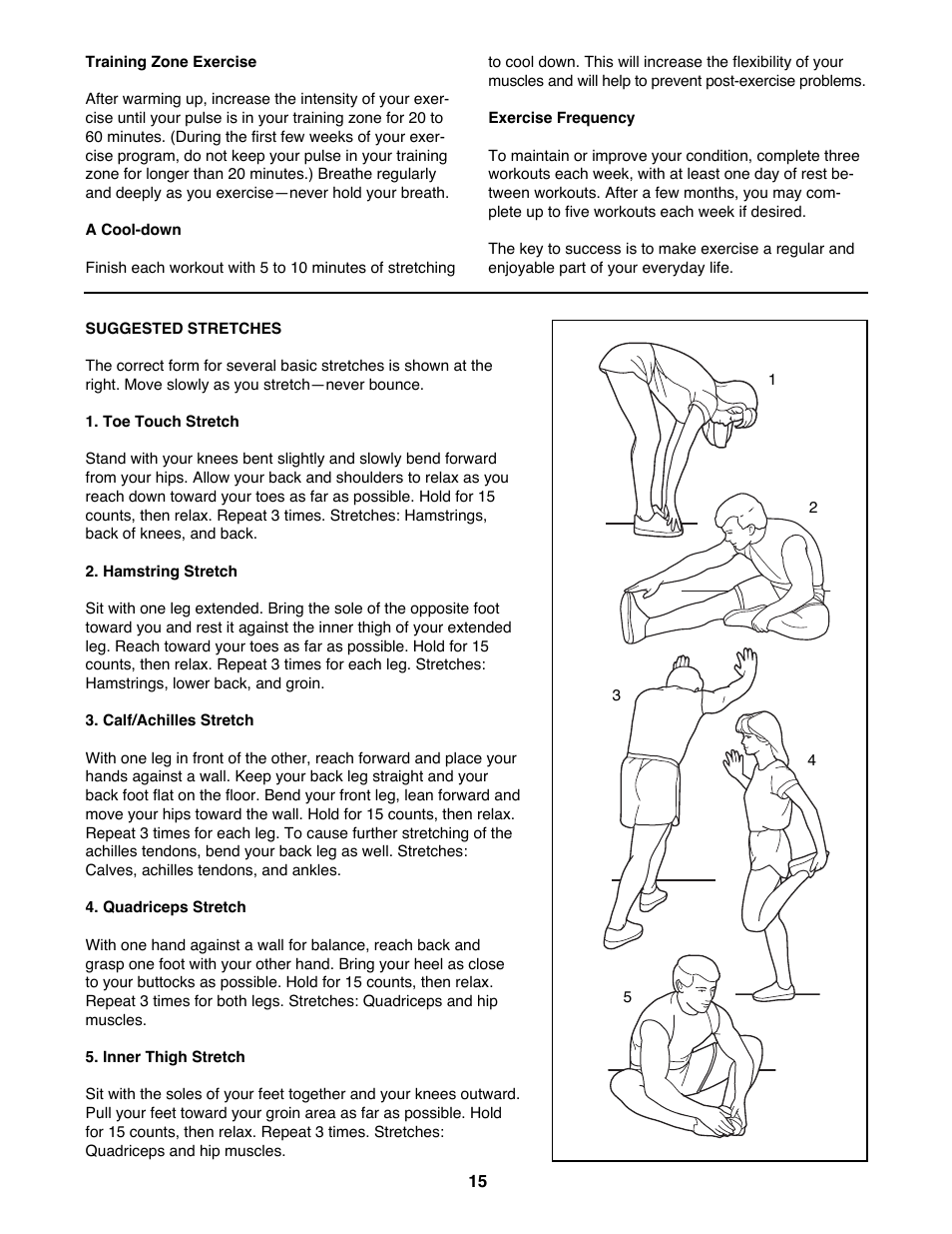 ProForm Crosswalk 395CW 831.299410 User Manual | Page 15 / 18