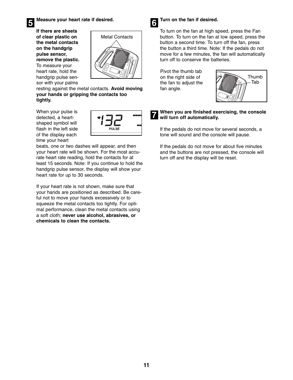 ProForm XP 100 U 831.21641.0 User Manual | Page 11 / 20