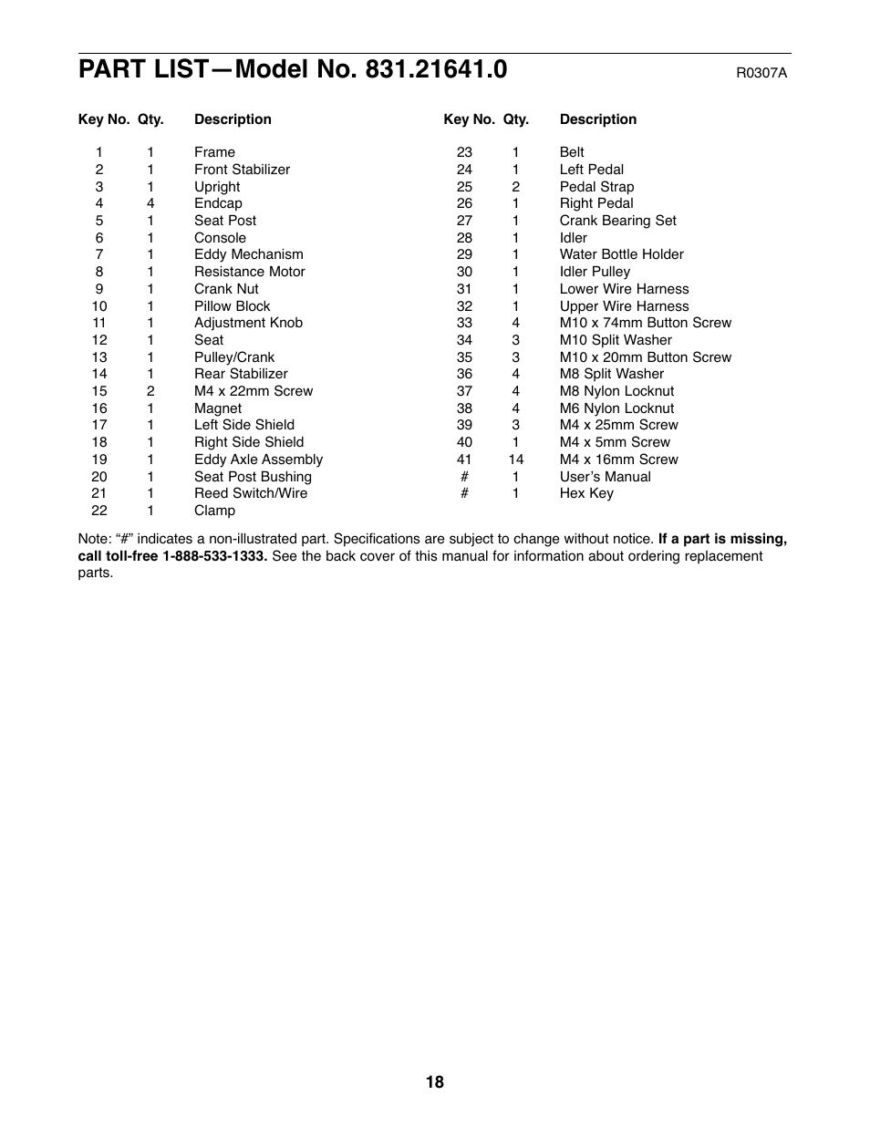 ProForm XP 100 U 831.21641.0 User Manual | Page 18 / 20