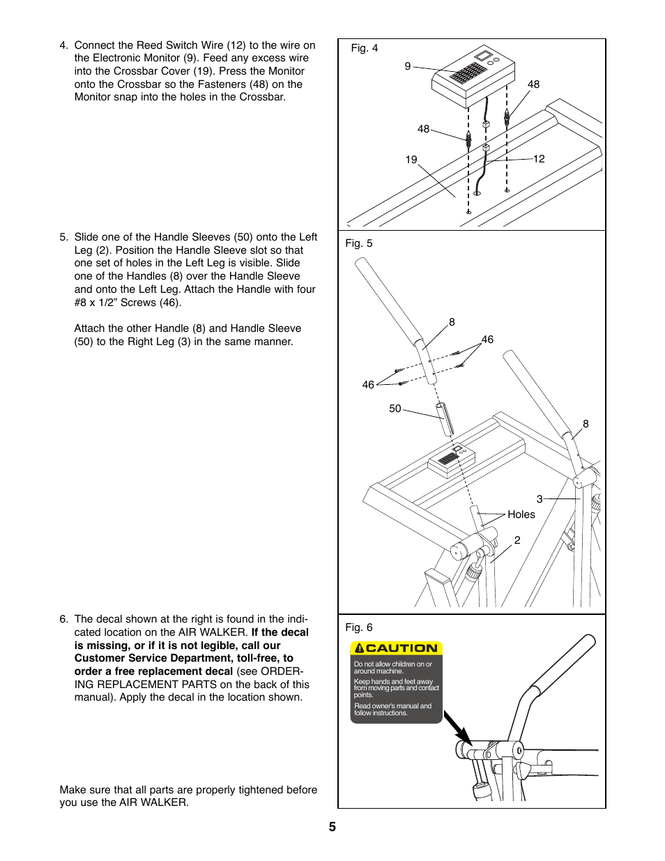 ProForm PFAW75070 User Manual | Page 5 / 12