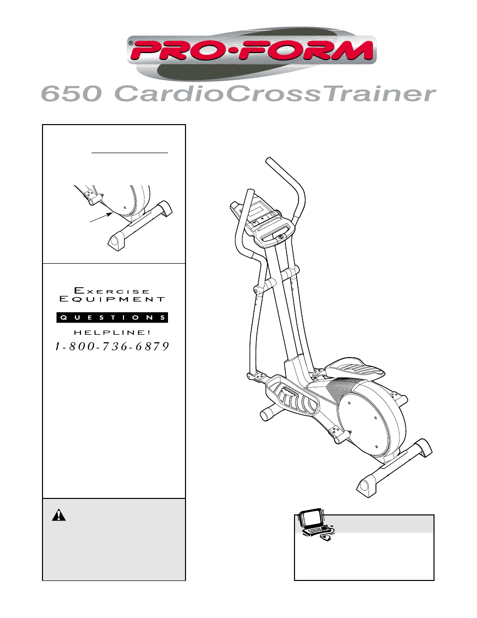 ProForm CardioCross Trainer 831.285371 User Manual | 16 pages