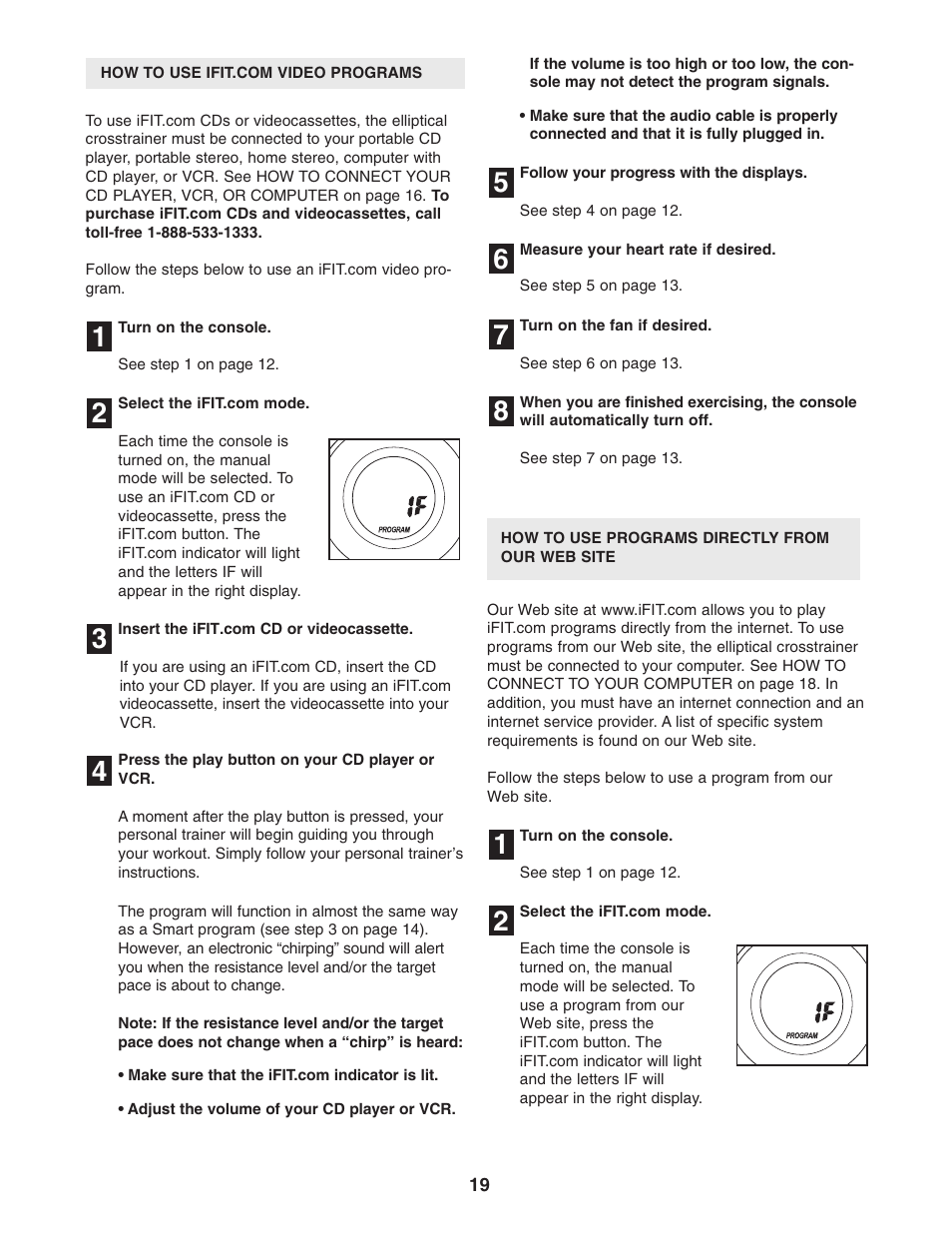 ProForm PFEL71031 User Manual | Page 19 / 24