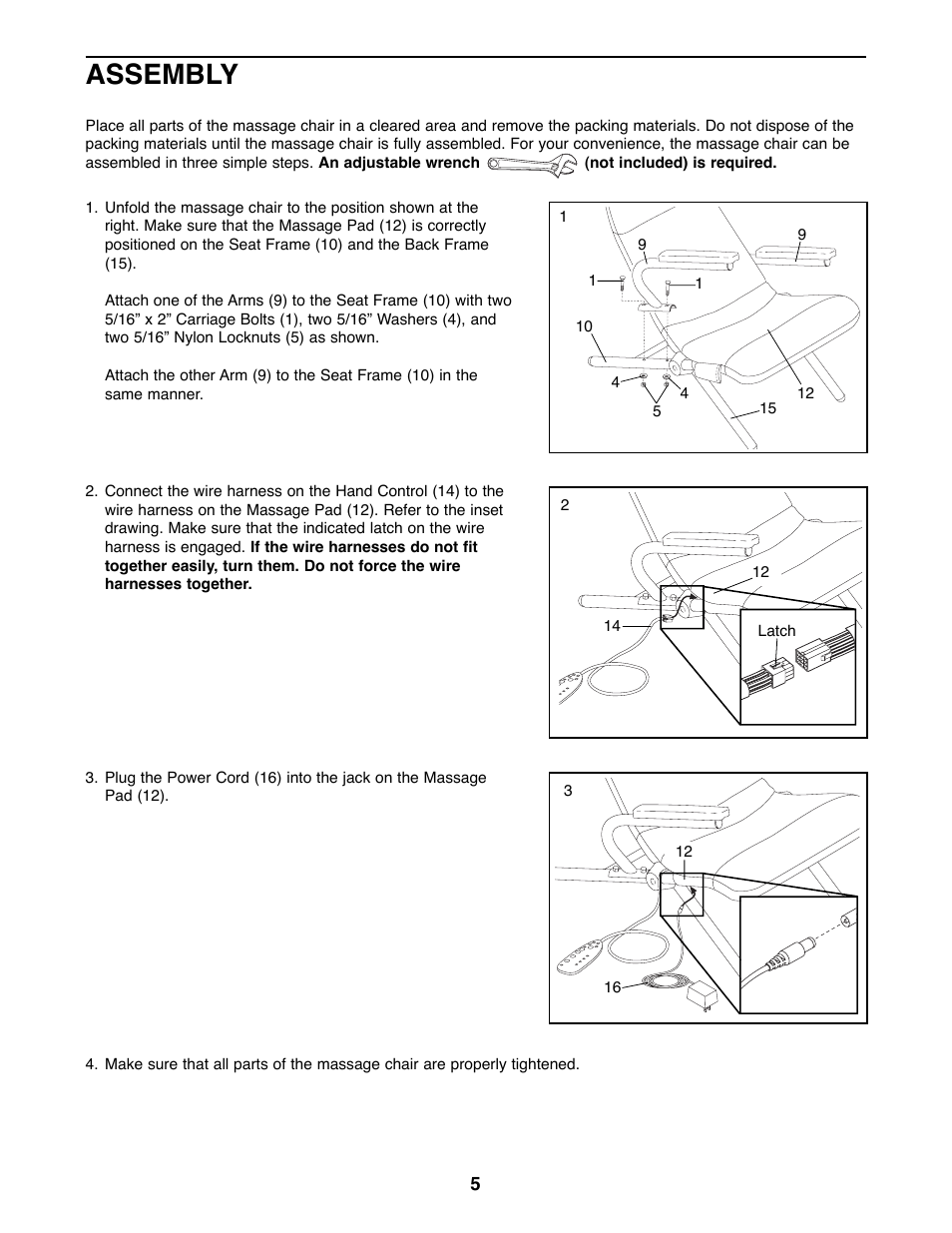 Assembly | ProForm 831.270000 User Manual | Page 5 / 12
