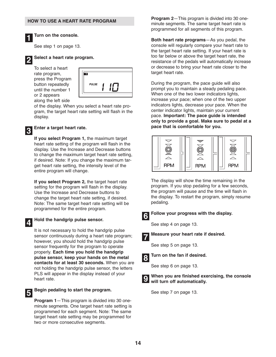 ProForm STRIDE SELECT PFEL3926.0 User Manual | Page 14 / 24